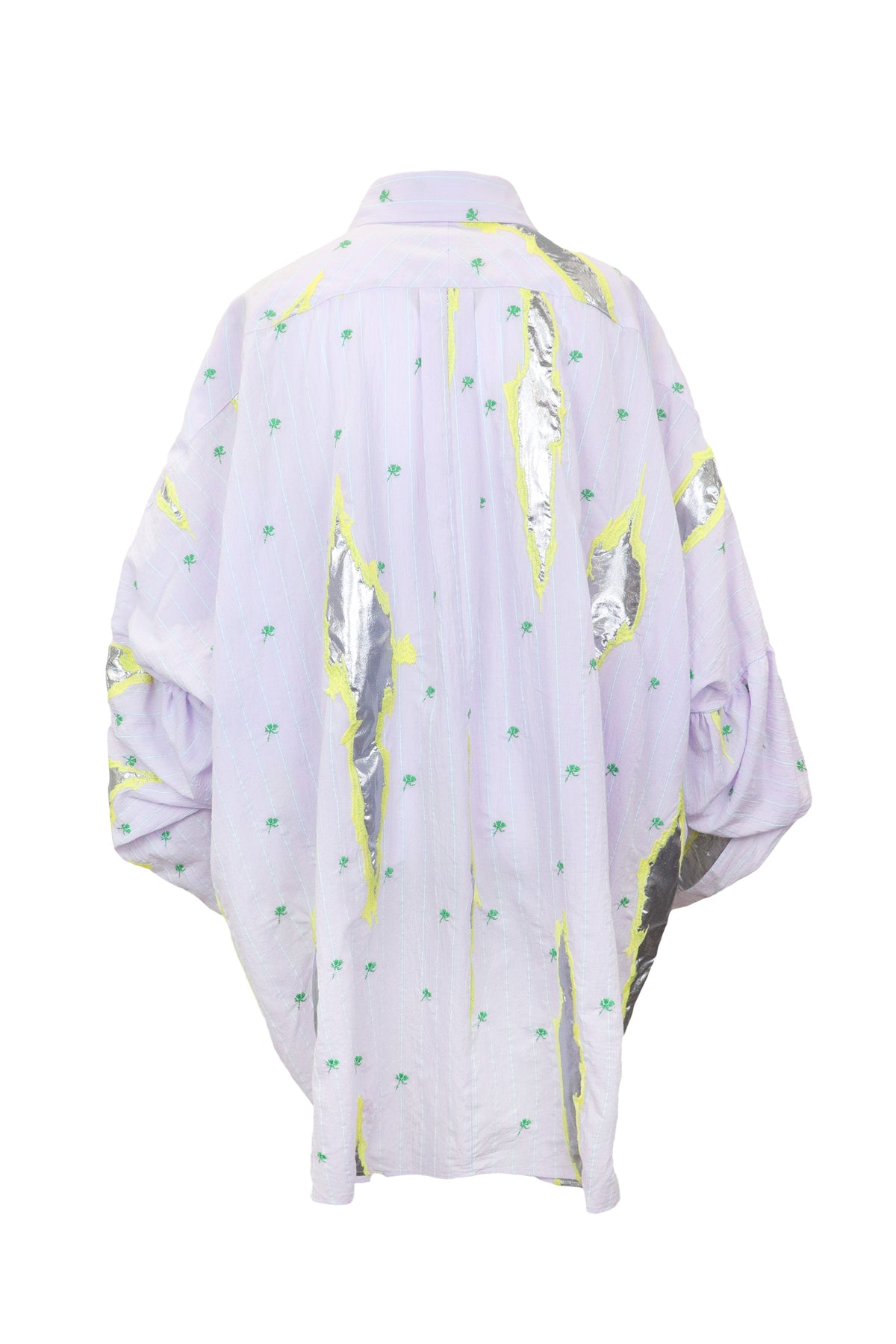 【SS27受注】Reversed Short Sleeve Sparkle Shirt / Purple / MSS27B013