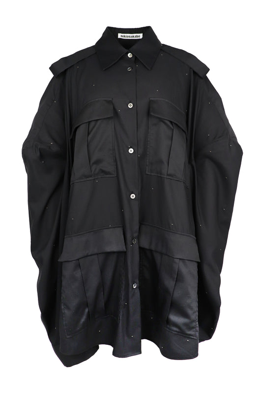 【SS27受注】Box Shirt / Black / MSS27B061