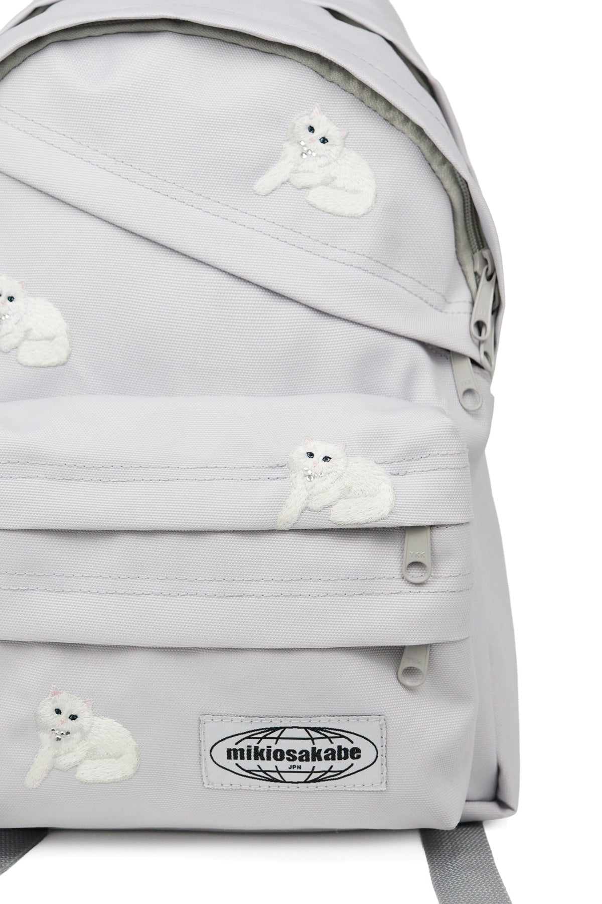 【SS27受注】Cat Embroidery Back Pack  / Gray / MSS27BAG031