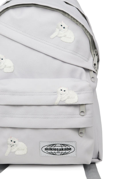 【SS27受注】Cat Embroidery Back Pack  / Gray / MSS27BAG031