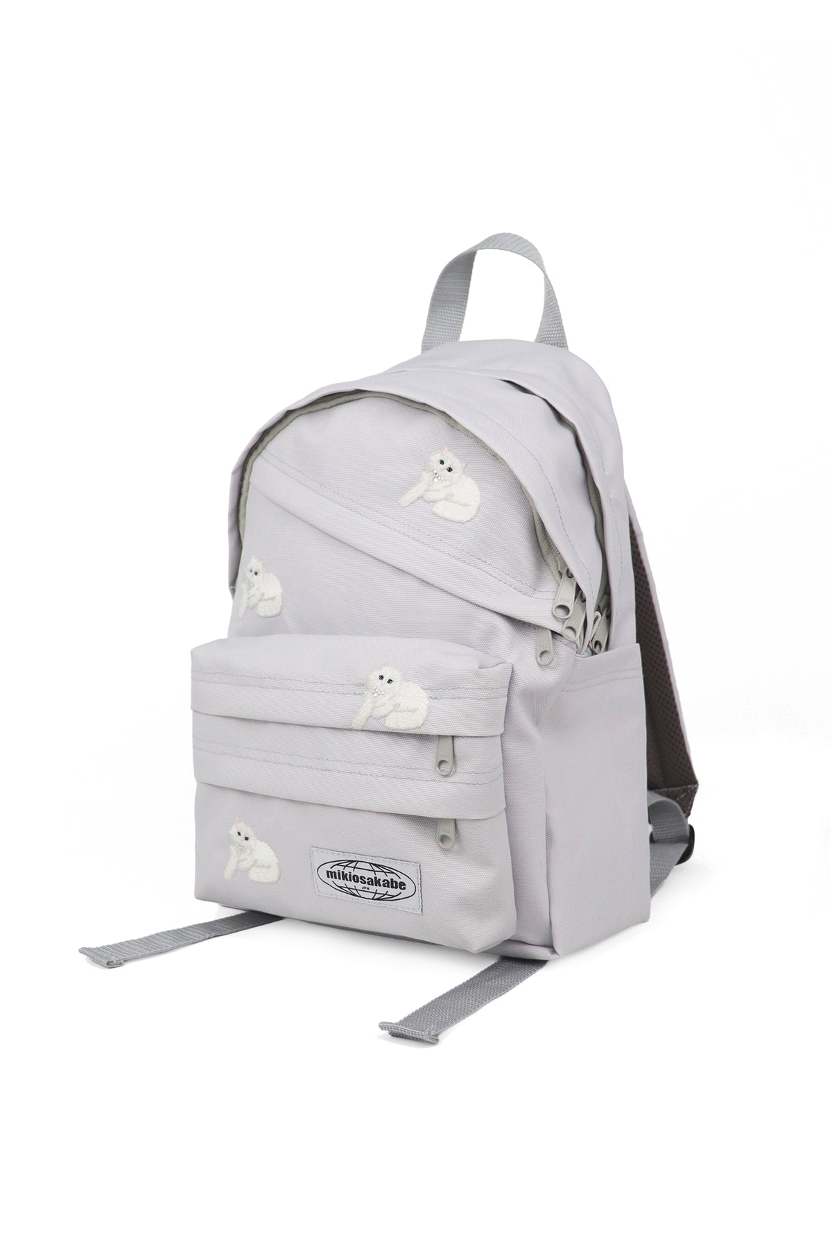 【SS27受注】Cat Embroidery Back Pack  / Gray / MSS27BAG031