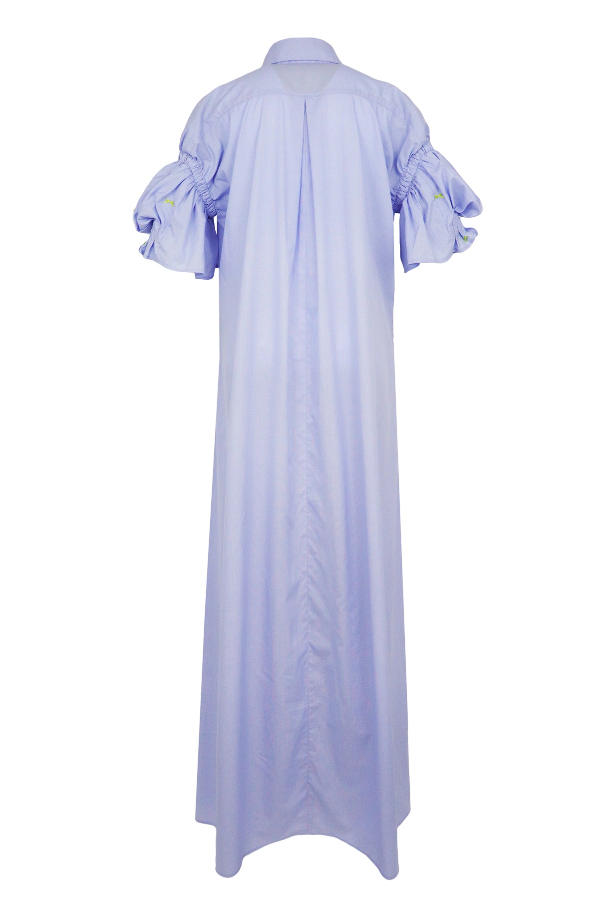 【SS27受注】Double Puff Sleeve Dress / Blue / MSS27D021