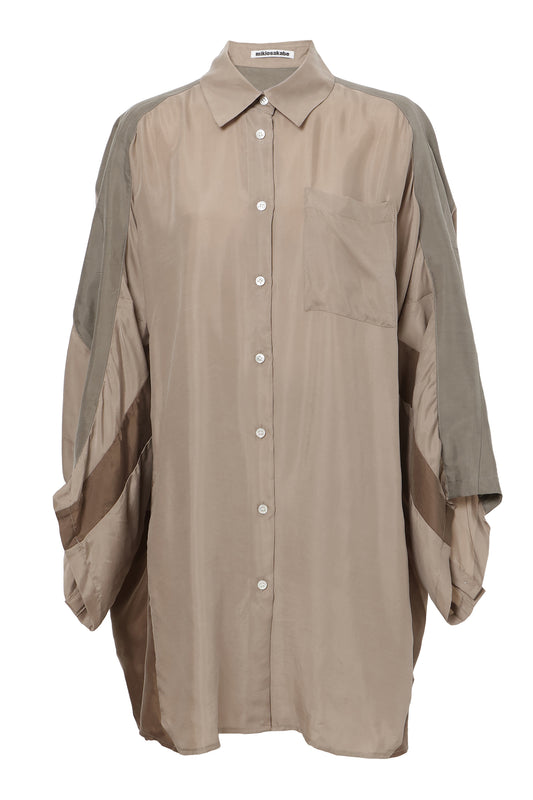 [SS27 Order] Reversed Short Sleeve Shirt / Khaki / MSS27B011