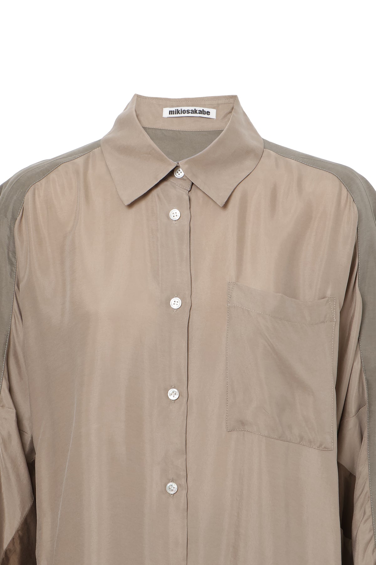 【SS27受注】Reversed Short Sleeve Shirt / Khaki / MSS27B011