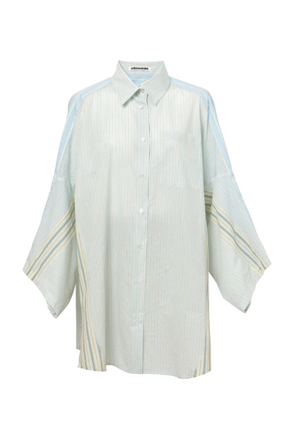 【SS27受注】Reversed Short Sleeve Shirt / Blue / MSS27B01