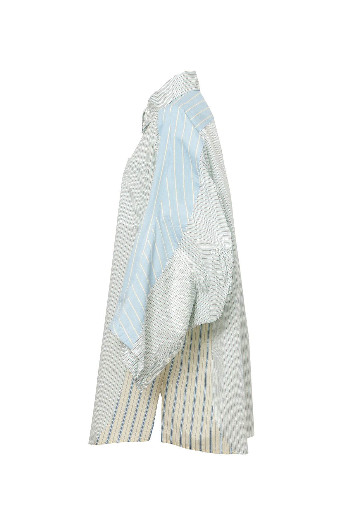 【SS27受注】Reversed Short Sleeve Shirt / Blue / MSS27B01