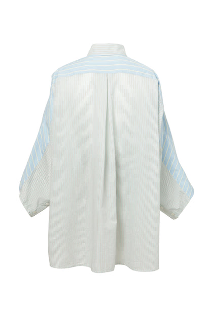 【SS27受注】Reversed Short Sleeve Shirt / Blue / MSS27B01