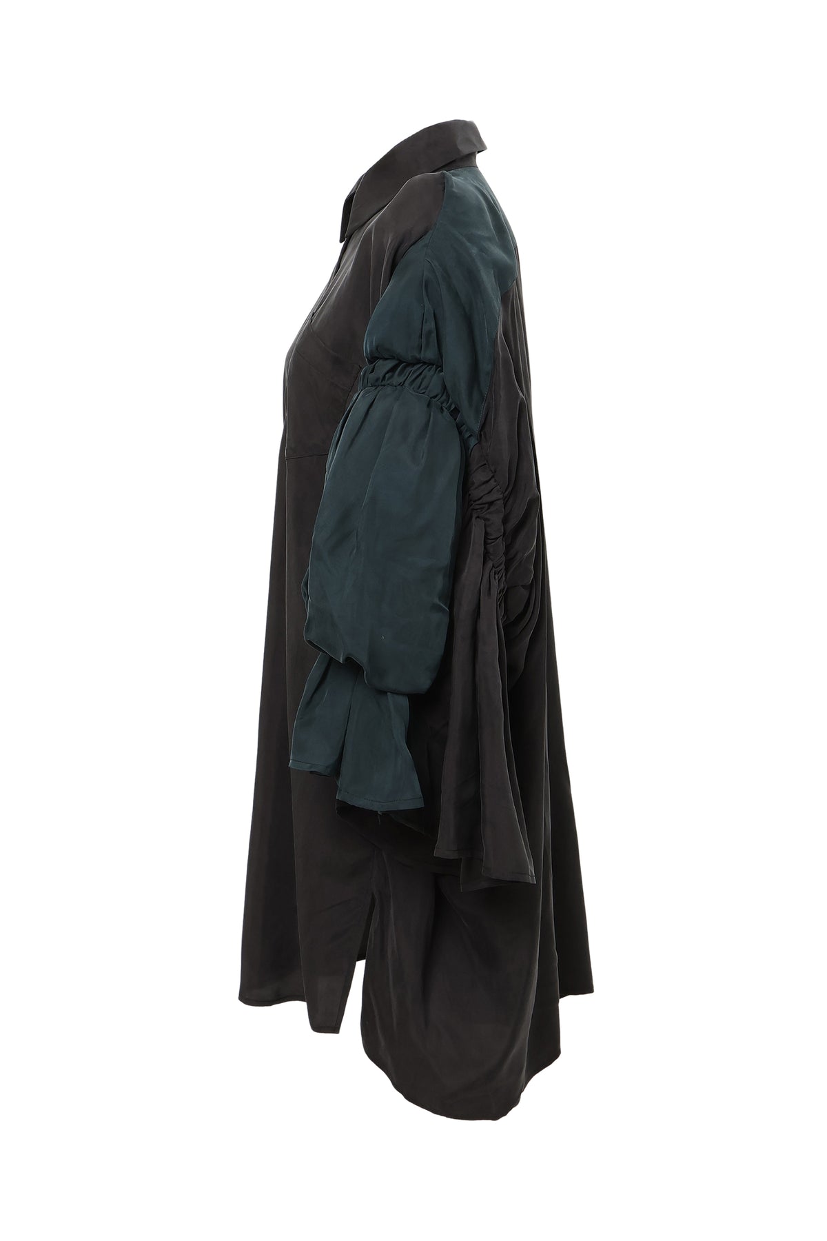 【SS27受注】Double Puff Sleeve Shirt / Black / MSS27B021