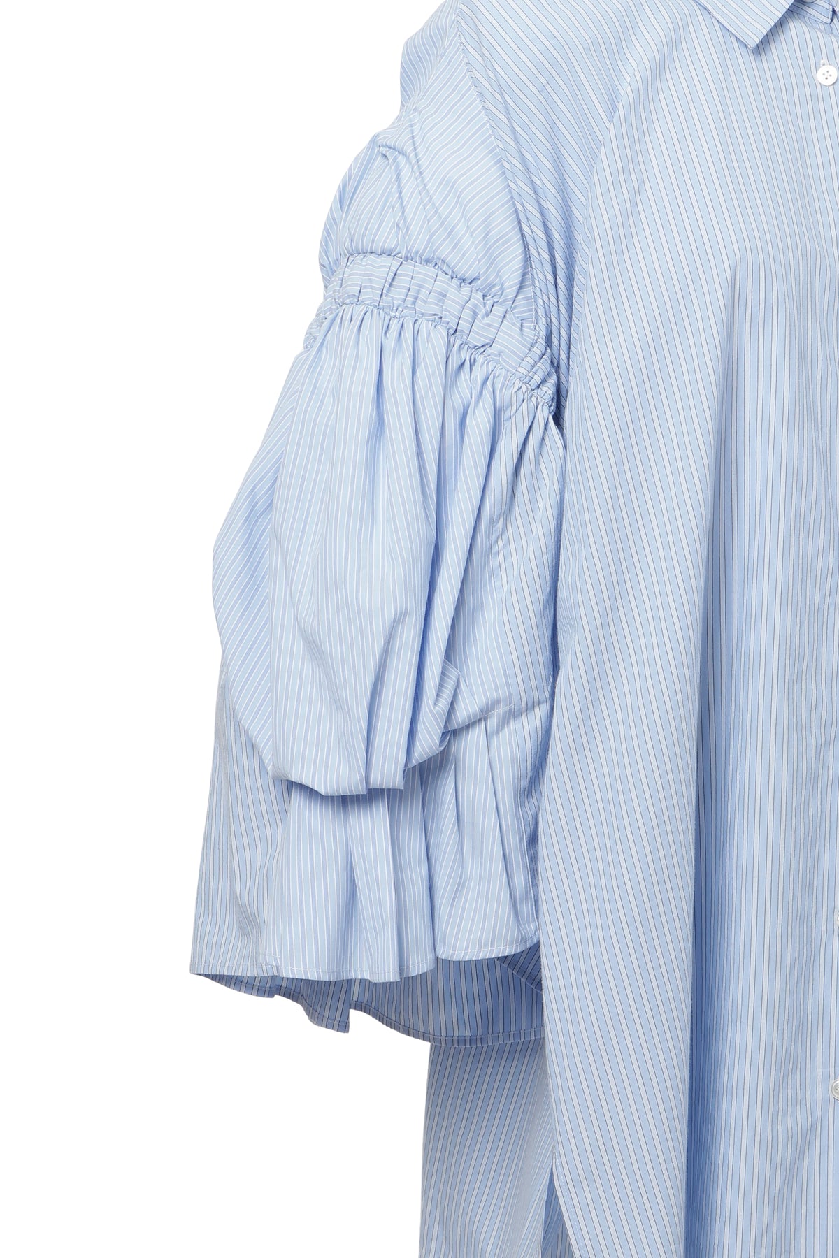 【SS27受注】Double Puff Sleeve Shirt / Blue / MSS27B02