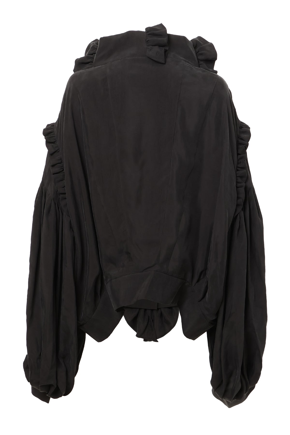 【SS27受注】Fine Pleated Blouse / Dark Gray / MSS27B031