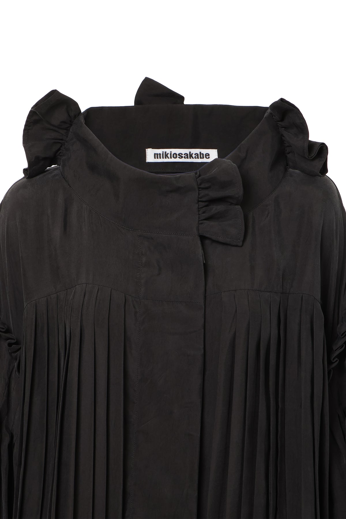 【SS27受注】Fine Pleated Blouse / Dark Gray / MSS27B031