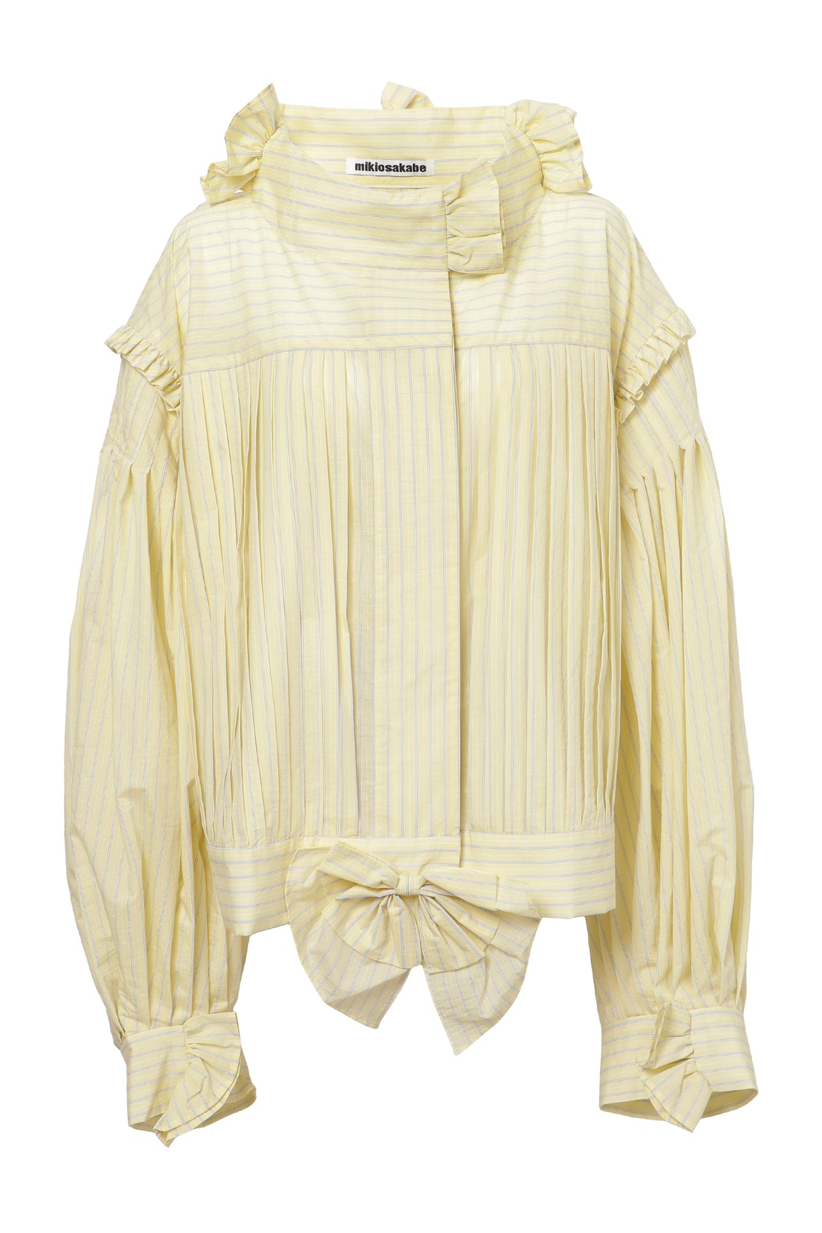 【SS27受注】Fine Pleated Blouse / Yellow / MSS27B03