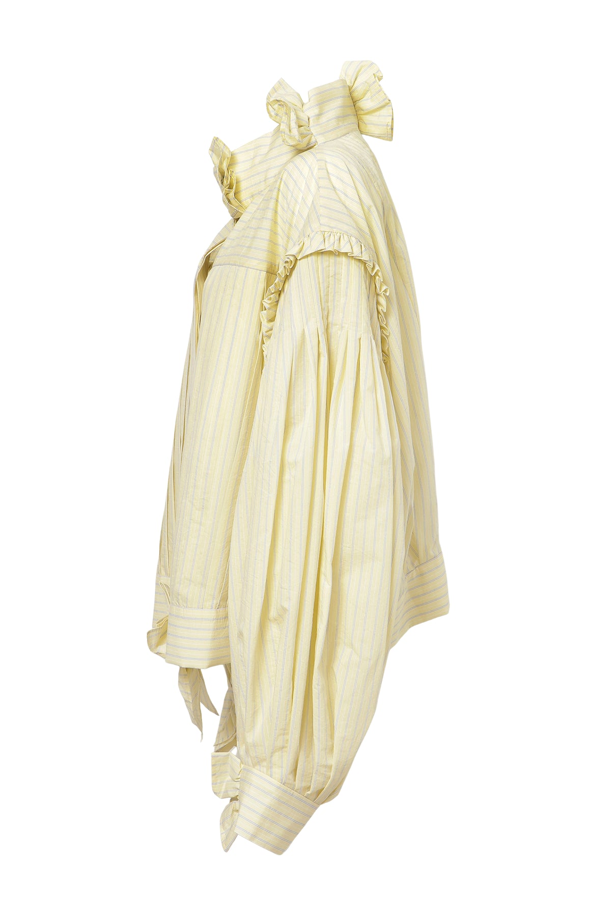 【SS27受注】Fine Pleated Blouse / Yellow / MSS27B03
