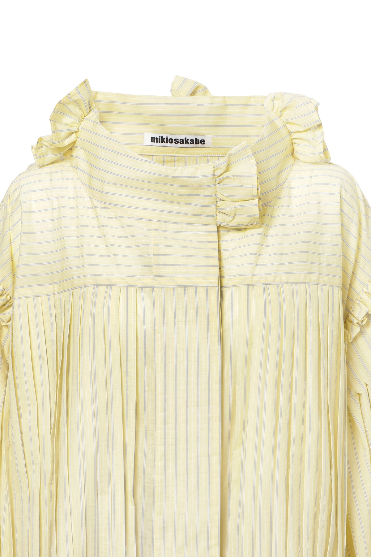 【SS27受注】Fine Pleated Blouse / Yellow / MSS27B03