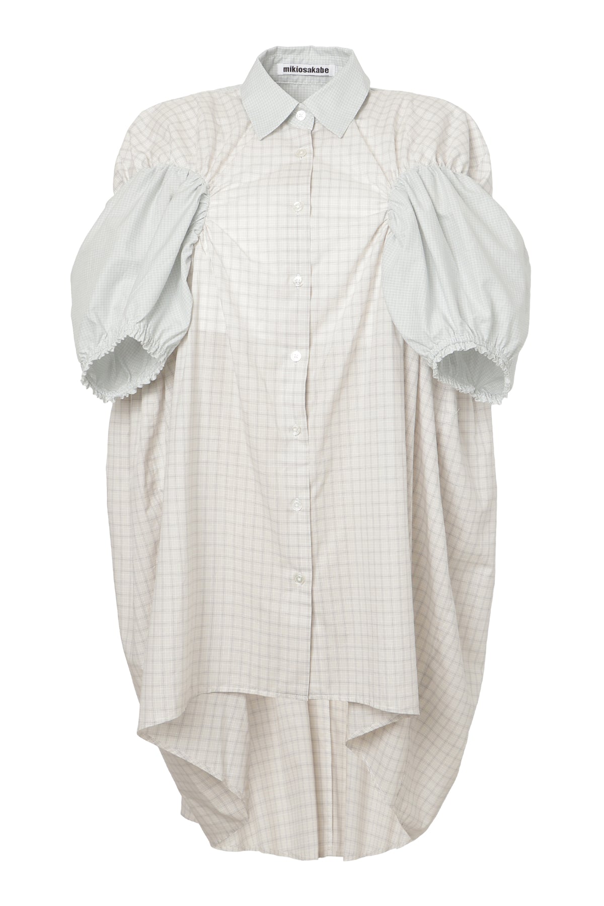 【SS27受注】Longline Puff Sleeve Shirt / Beige / MSS27B05