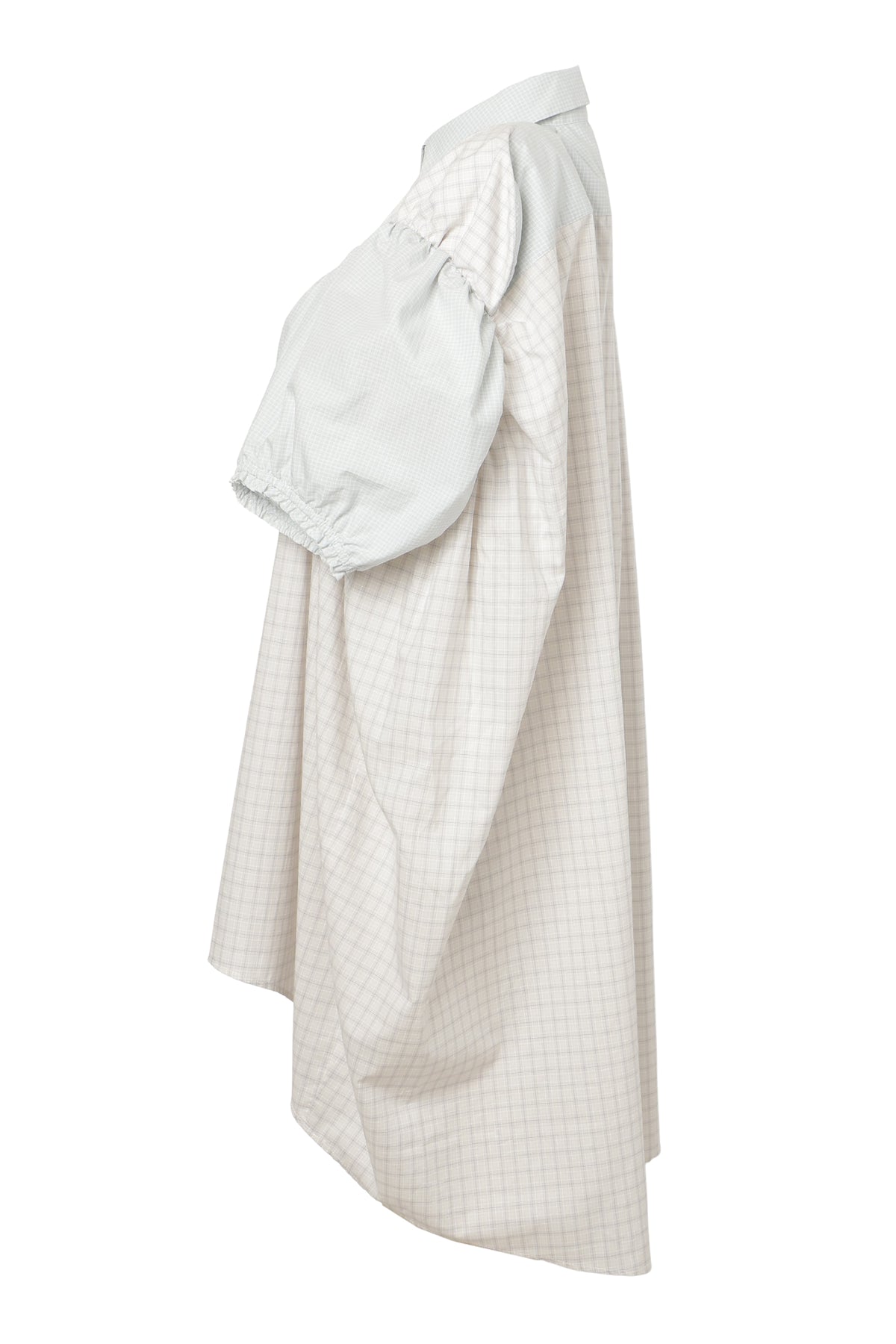【SS27受注】Longline Puff Sleeve Shirt / Beige / MSS27B05
