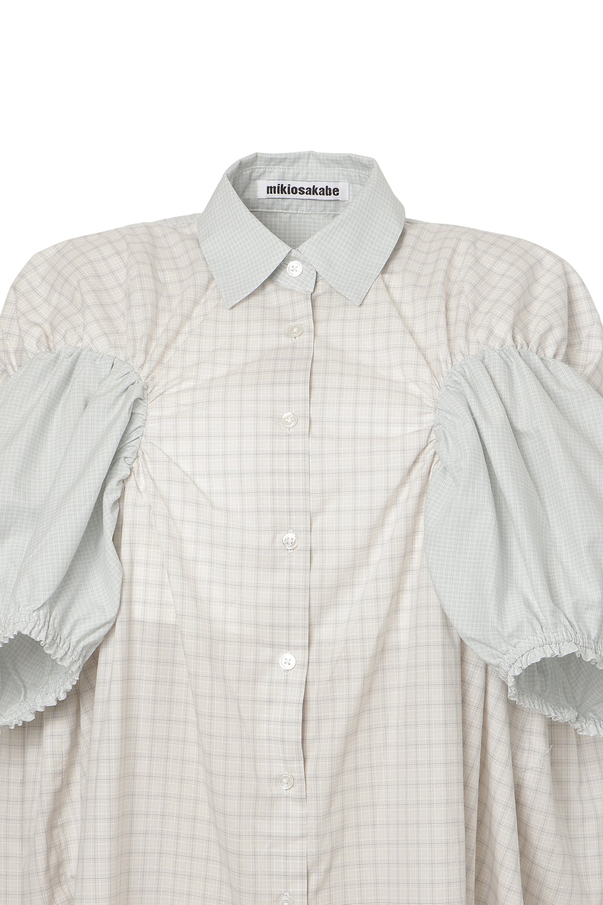 【SS27受注】Longline Puff Sleeve Shirt / Beige / MSS27B05
