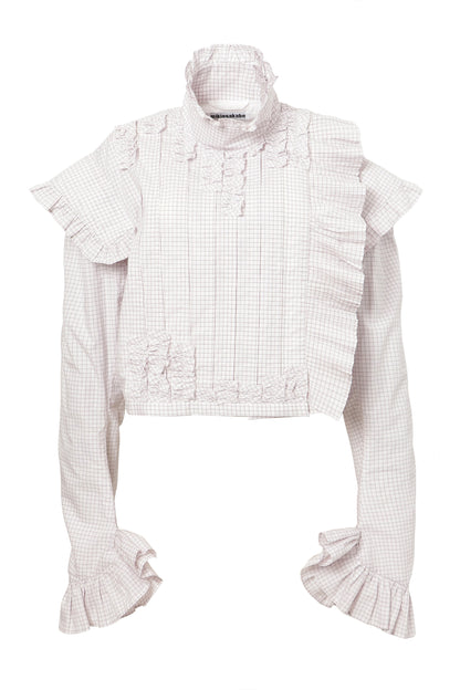【SS27受注】Pleats Flare Coat / Pink / MSS27C01