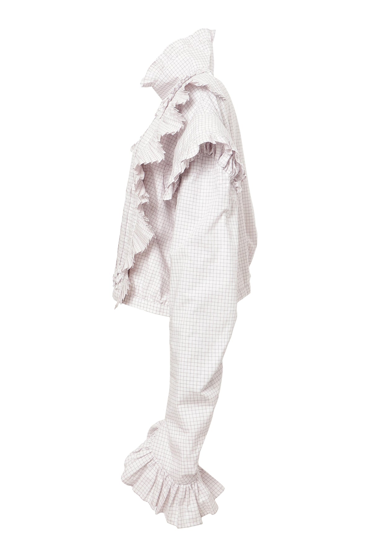 【SS27受注】Pleats Flare Coat / Pink / MSS27C01
