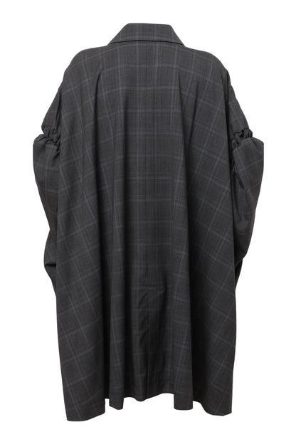 [SS27 Order] Double Puff Sleeve Coat / Navy / MSS27C03