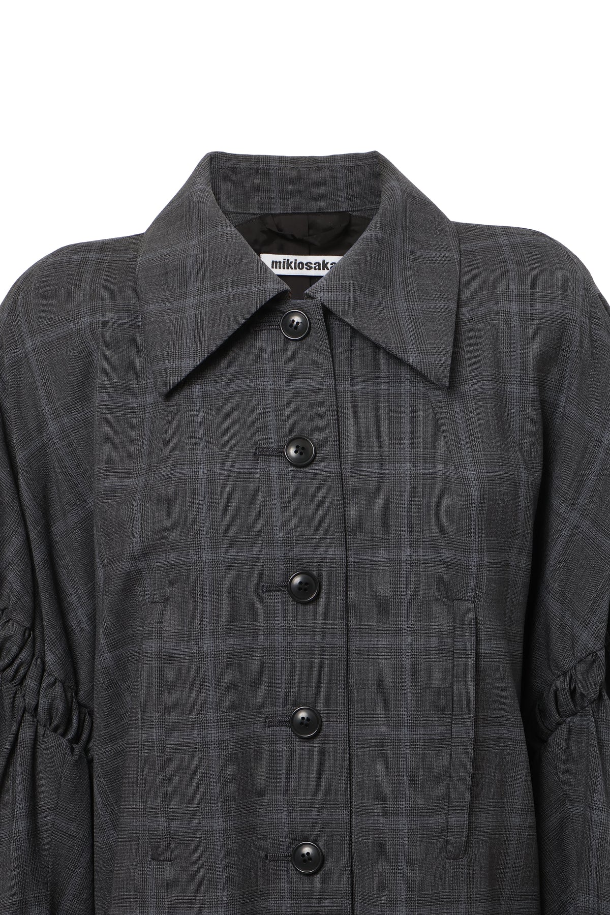 [SS27 Order] Double Puff Sleeve Coat / Navy / MSS27C03