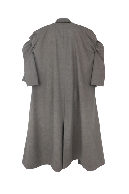 【SS27受注】Ribbon Collar Coat / Khaki / MSS27C041