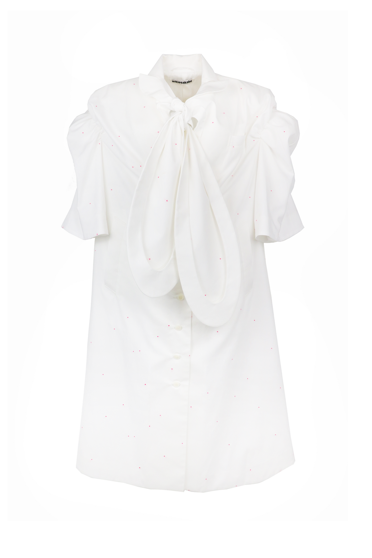 [SS27 Order] Ribbon Collar Coat / White / MSS27C04