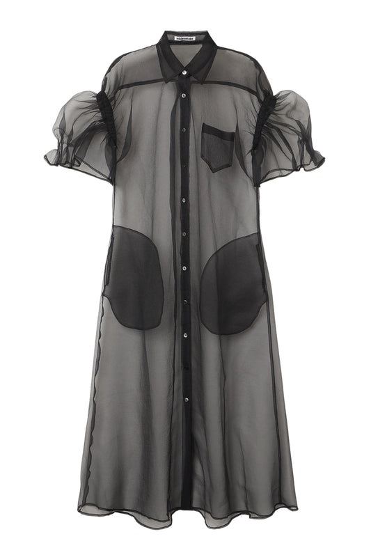 【SS27受注】See Through Puff Dress / Black / MSS27D02