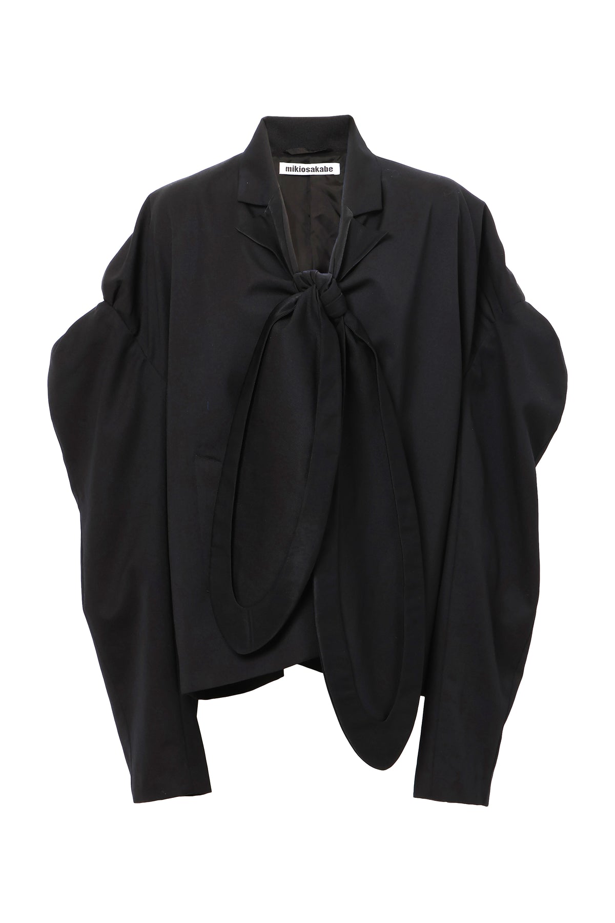 【SS27受注】Rabbit Collar Jacket / Black / MSS27JK01