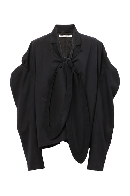 【SS27受注】Rabbit Collar Jacket / Black / MSS27JK01
