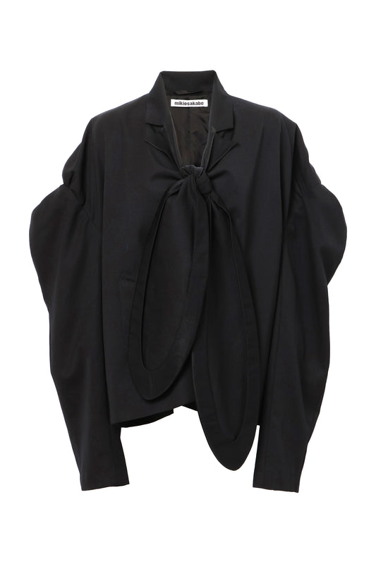 【SS27受注】Rabbit Collar Jacket / Black / MSS27JK01