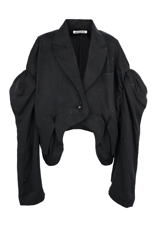 【SS27受注】Nami Collar Jacket / Black / MSS27JK031
