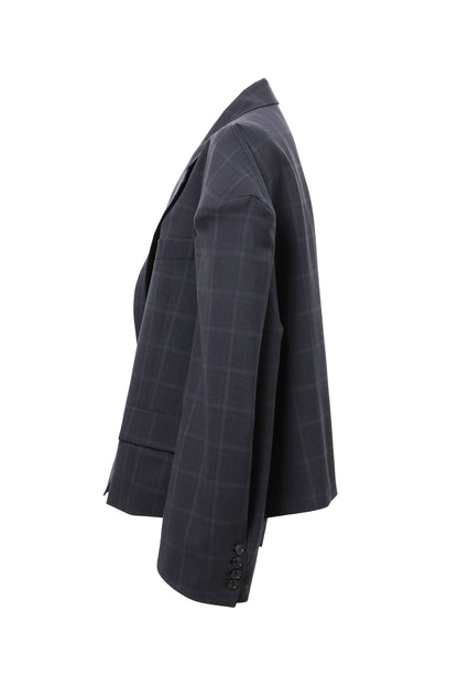 【SS27受注】High Back Slit Tailor / Navy / MSS27JK04