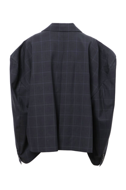 【SS27受注】High Back Slit Tailor / Navy / MSS27JK04