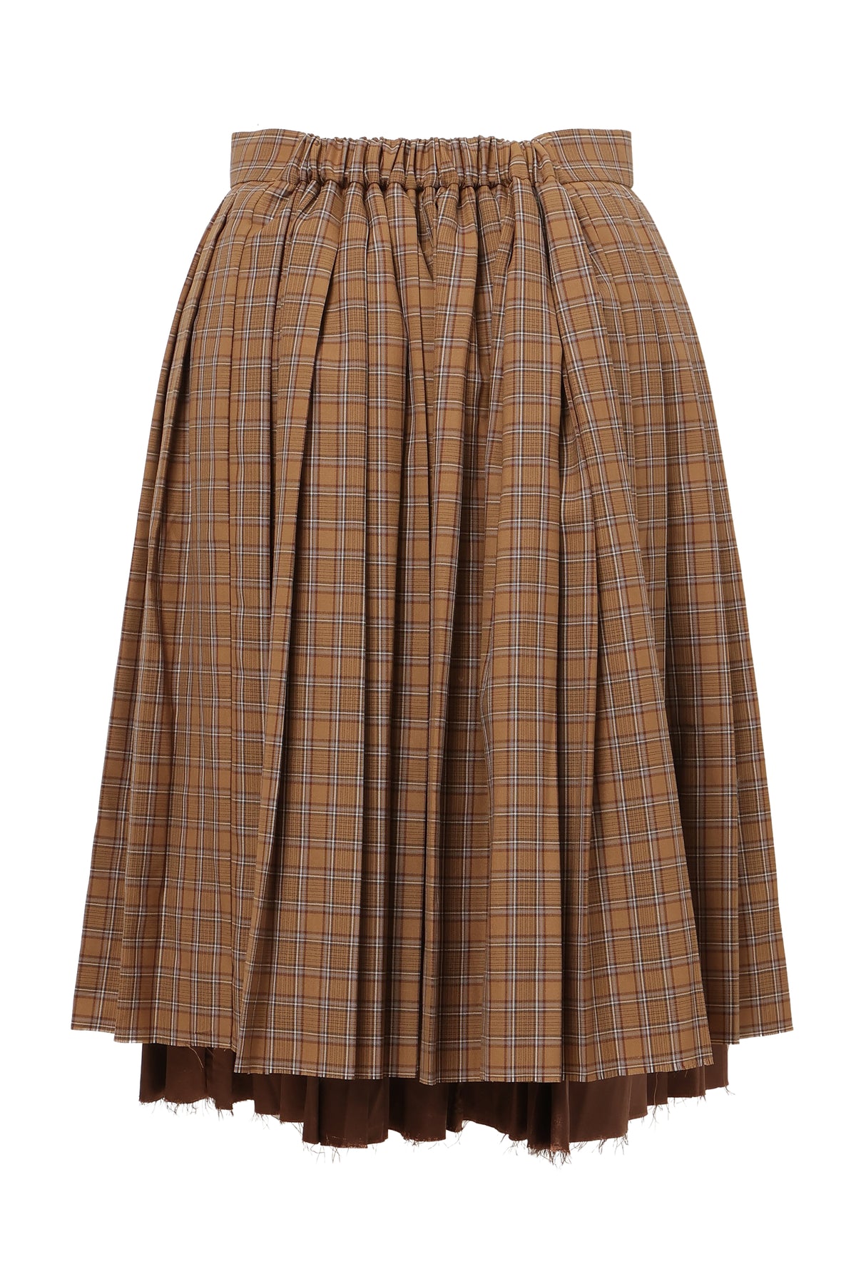 【SS27受注】Curtain Schoolgirl Skirt Long / Brown / MSS27S011