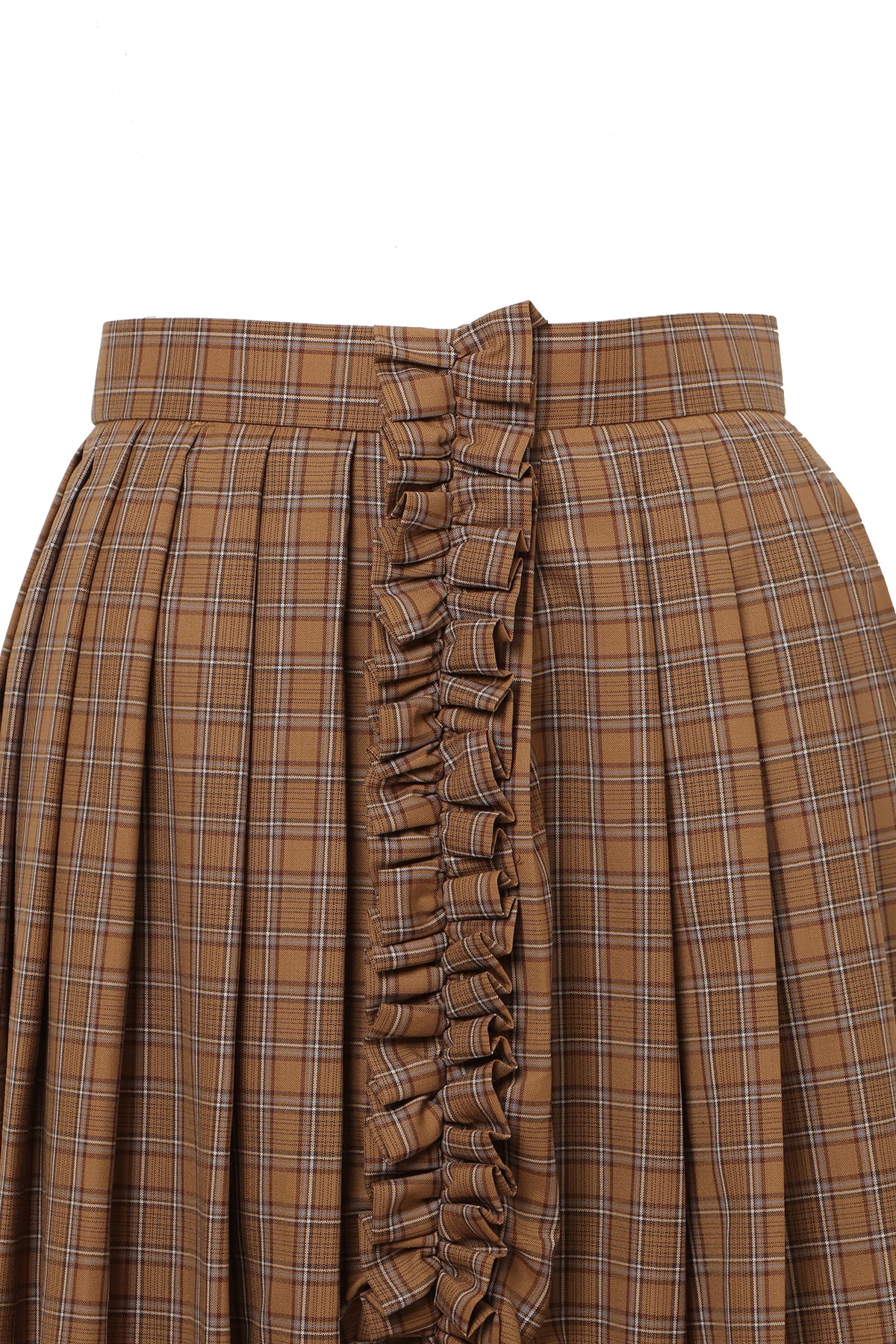 【SS27受注】Curtain Schoolgirl Skirt Long / Brown / MSS27S011