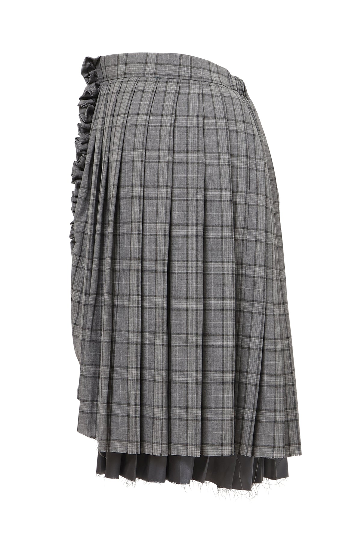 【SS27受注】Curtain Schoolgirl Skirt Long / Gray / MSS27S011