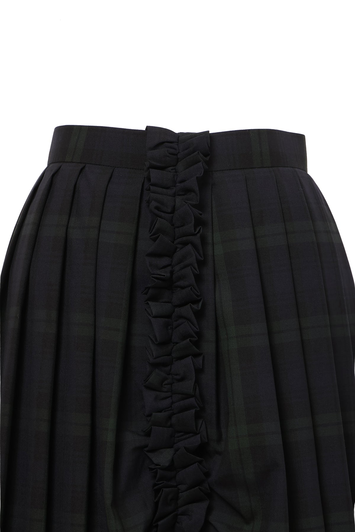 【SS27受注】Curtain Schoolgirl Skirt Long / Green / MSS27S011