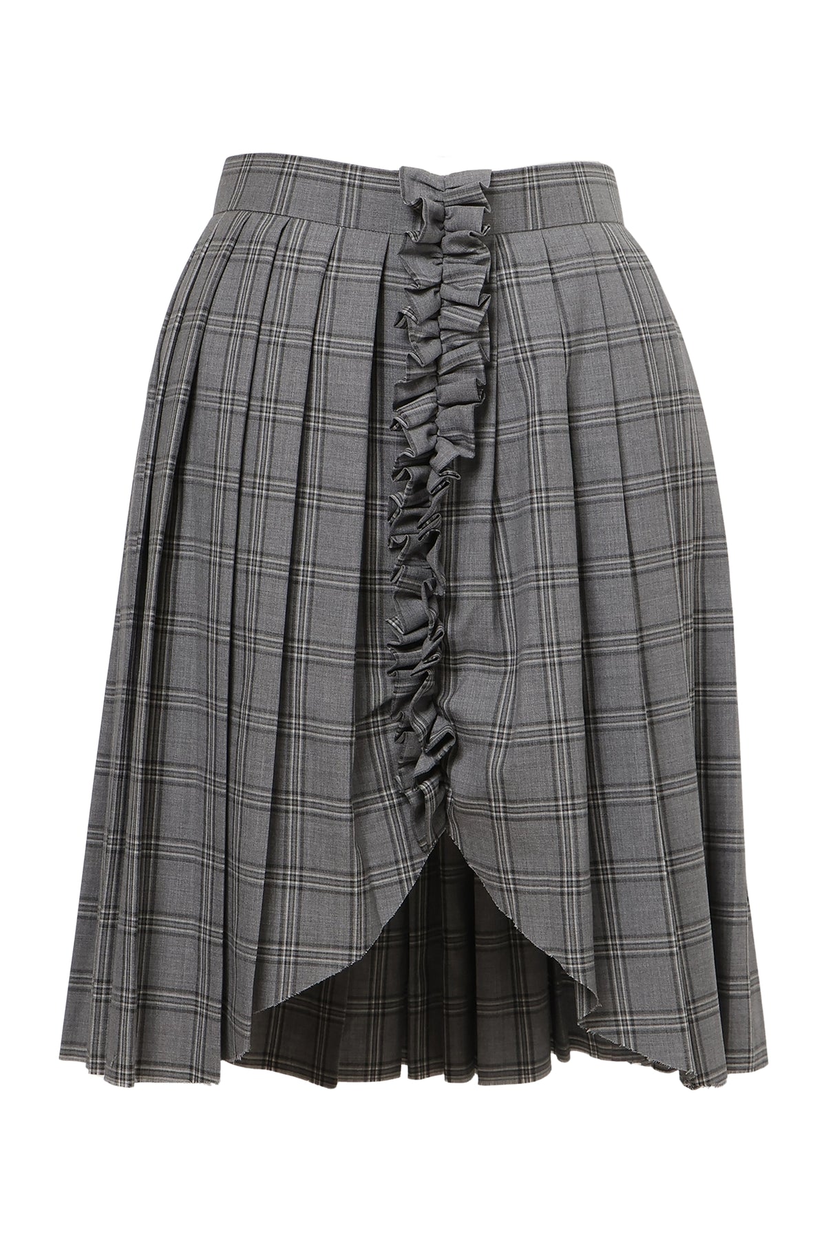 【SS27受注】Curtain Schoolgirl Skirt / Gray / MSS27S01