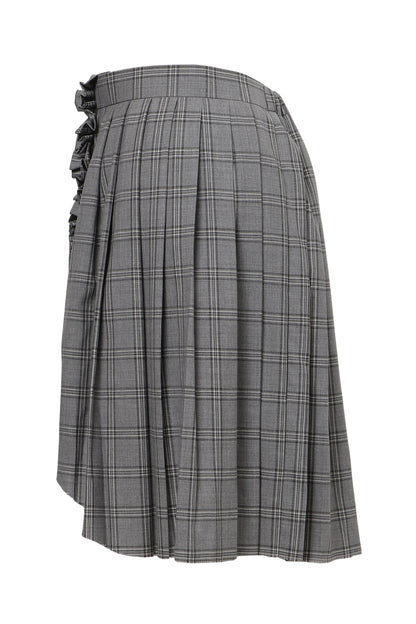 【SS27受注】Curtain Schoolgirl Skirt / Gray / MSS27S01