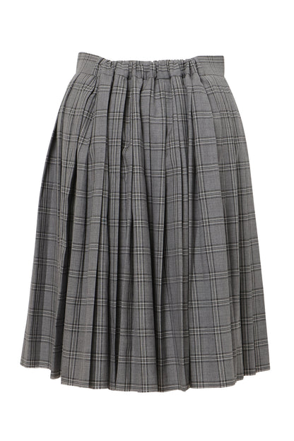 【SS27受注】Curtain Schoolgirl Skirt / Gray / MSS27S01