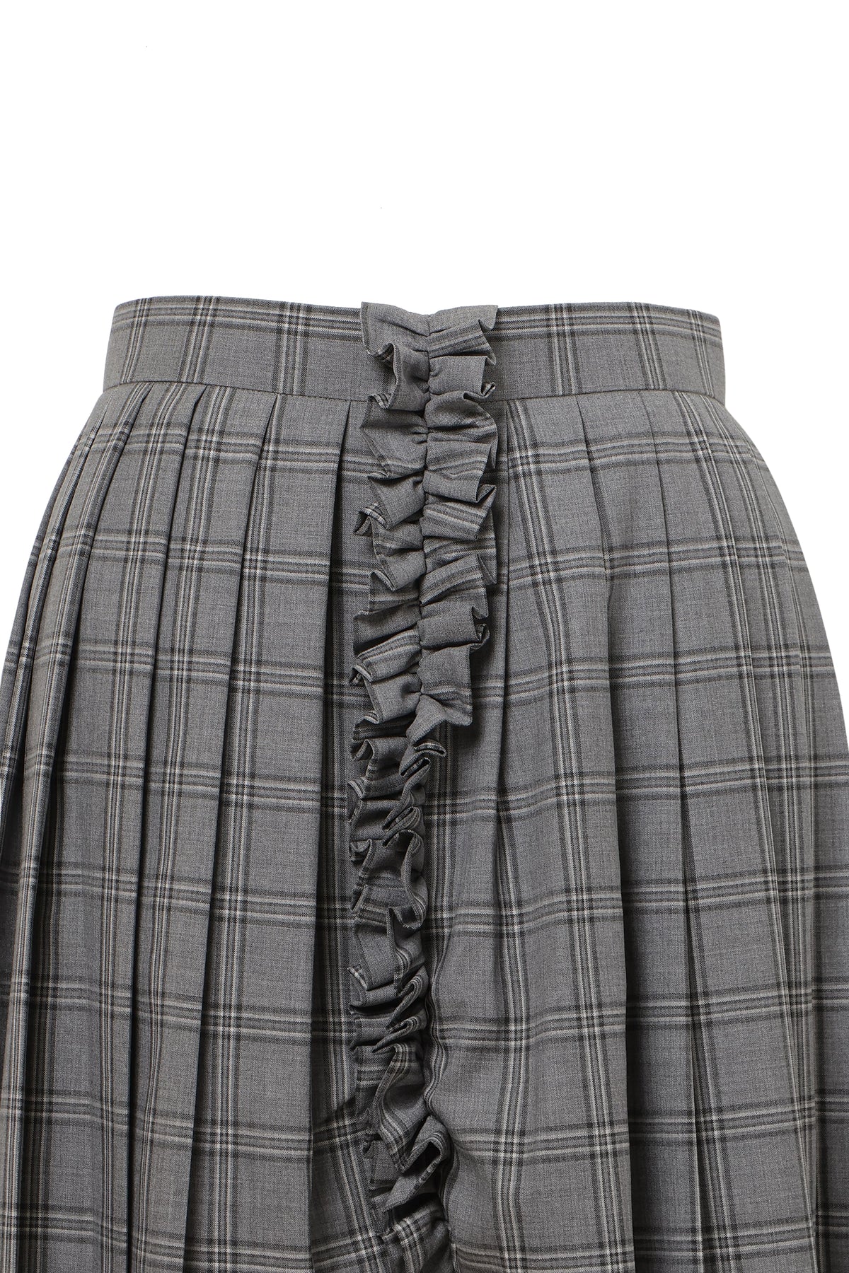 【SS27受注】Curtain Schoolgirl Skirt / Gray / MSS27S01