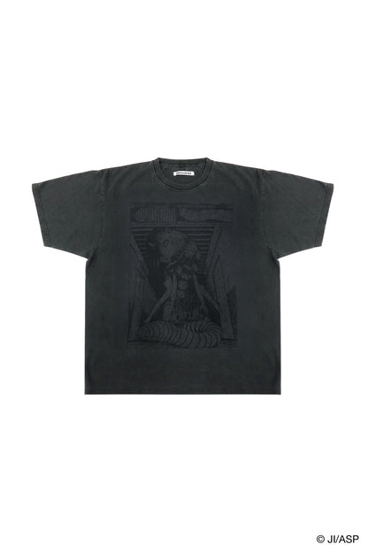 Tomie 『Yashiki』 Washed Print T-Shirt / Black