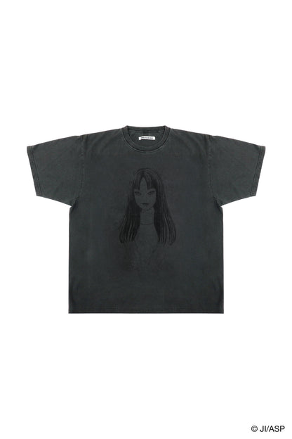 Tomie Washed Print T-Shirt / Black