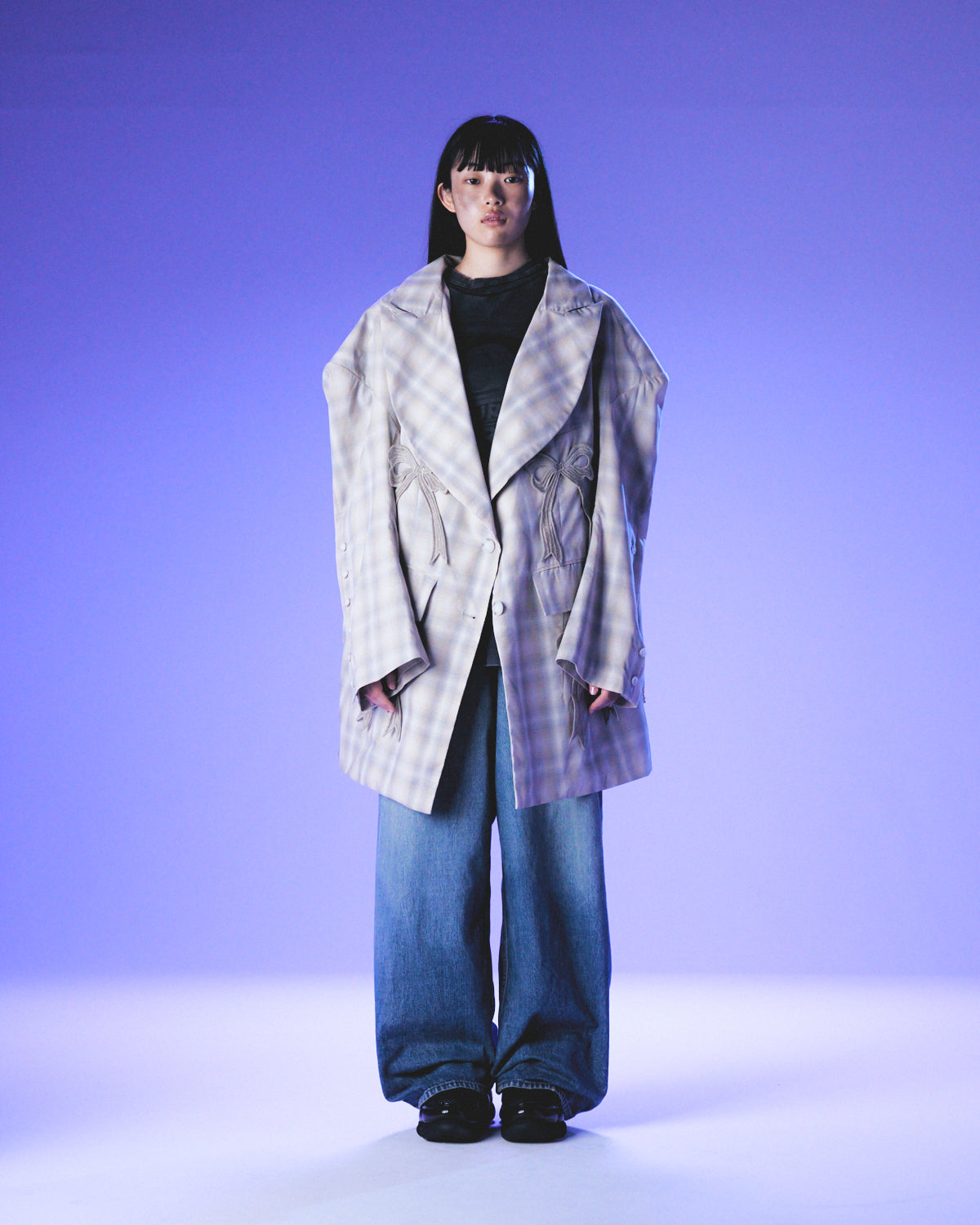 【25SS订购】Tucked Baggy Denim / 蓝色 / MSS25P03