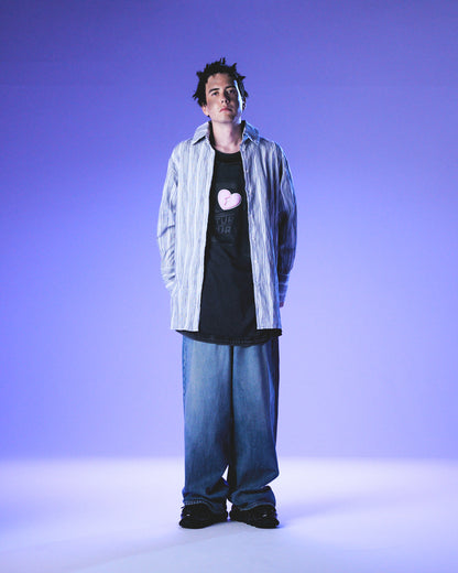 【25SS订购】Tucked Baggy Denim / 蓝色 / MSS25P03