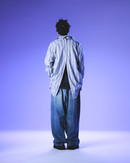 Tucked Baggy Denim / Blue