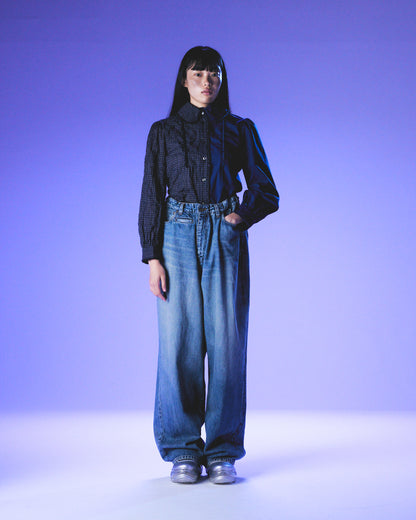 【25SS订购】Tucked Baggy Denim / 蓝色 / MSS25P03