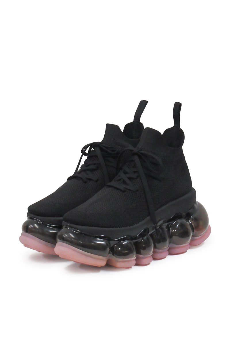 【Gifting】New "Jewelry" High Shoes / Pink Black