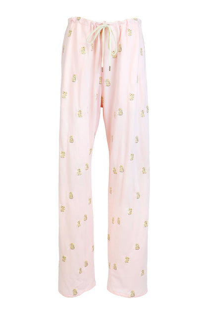【SS26受注】Embroidery Flat Pants / Pink / MSS26P021